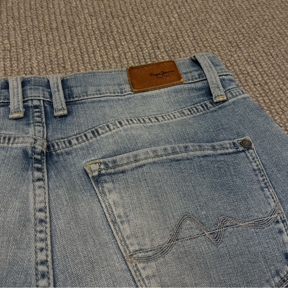 HANDPAINTED Pepe Jeans Slim Fit Mid Waist Jeans (27) - Picture 7 of 13